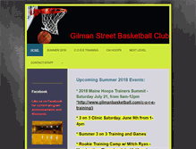 Tablet Screenshot of gilmanbasketball.com